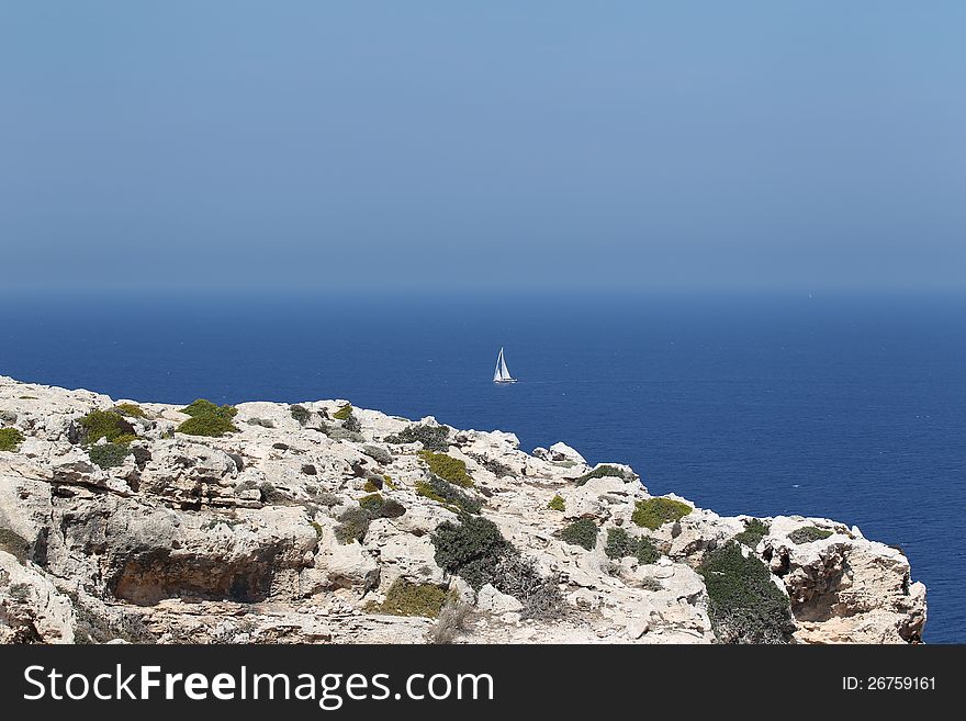 Landscape on the island of Menorca, Spain