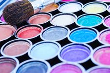 Makeup Brushes Stock Photography