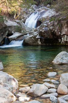 The Small Waterfall Stock Image The Small Waterfall Stock Image