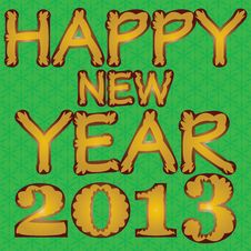 Happy New Year 2013. Stock Photo