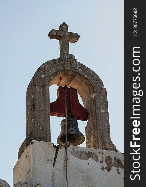 Bell tower in a little mountain village in hart of Portugal. Bell tower in a little mountain village in hart of Portugal.