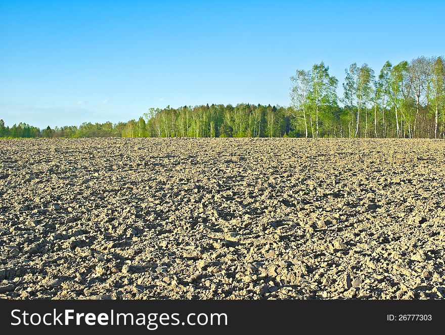 Spring evening scene in Central Russia. Kaluga region. Spring evening scene in Central Russia. Kaluga region