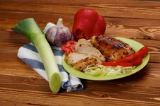 Grilled Chicken Royalty Free Stock Photo Grilled Chicken Royalty Free Stock Photo