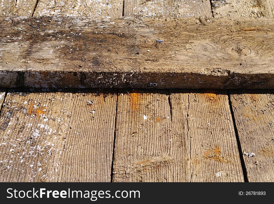 Boards Weathered by the Sea and wind