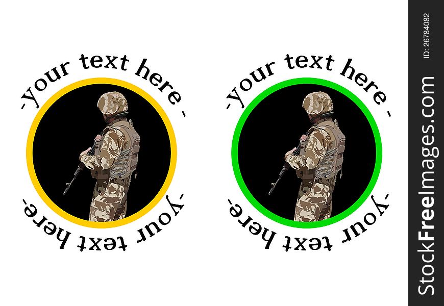 U.S Soldier Badge Or Sticker