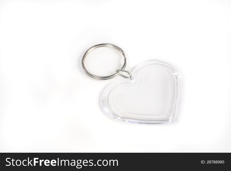 Gift keychain in heart shape