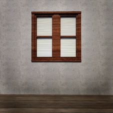 Grunge Interior With Window Stock Images