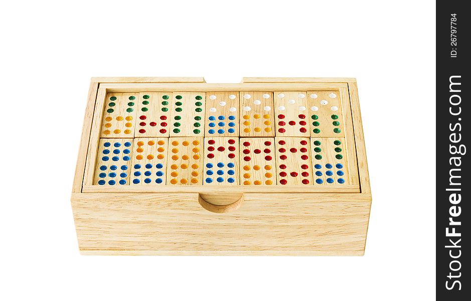 Wooden Domino in box