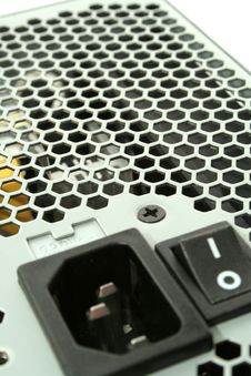 Closeup Power Supply Royalty Free Stock Images Closeup Power Supply Royalty Free Stock Images