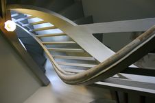 Spiral Stair With A Downlight Royalty Free Stock Photography Spiral Stair With A Downlight Royalty Free Stock Photography