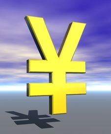 Yen Sign Symbol Stock Photo