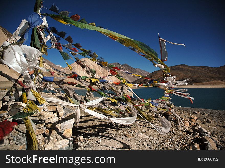 The Buddist sigh in the Himalayas