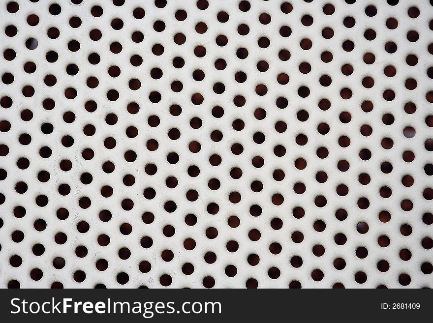 Close up of white expanded steel background. Close up of white expanded steel background