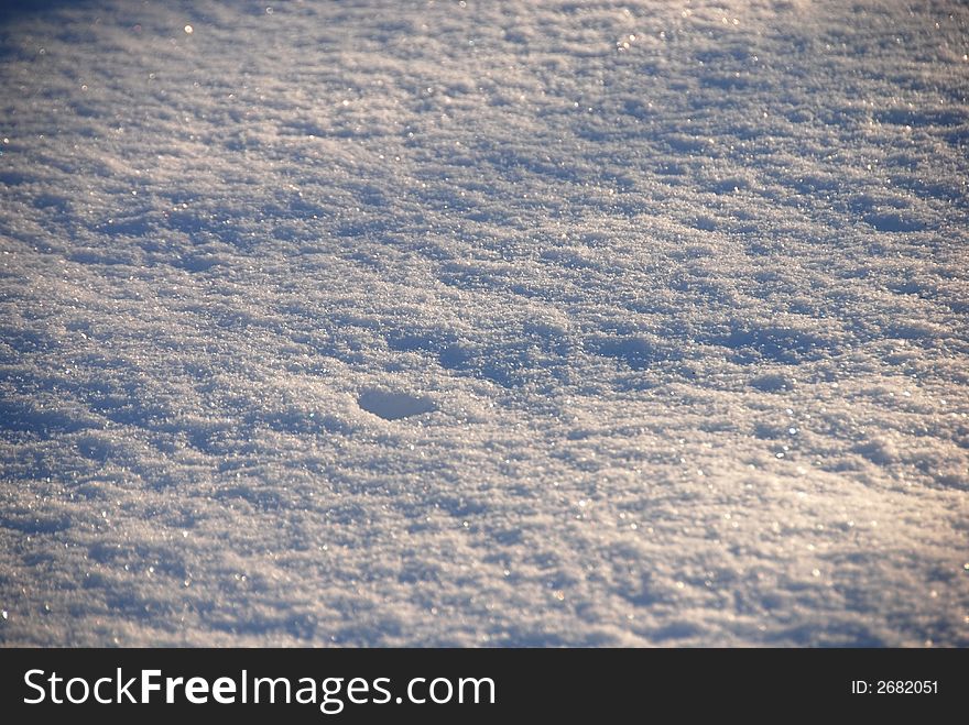 Snow in closeup background or texture. Snow in closeup background or texture