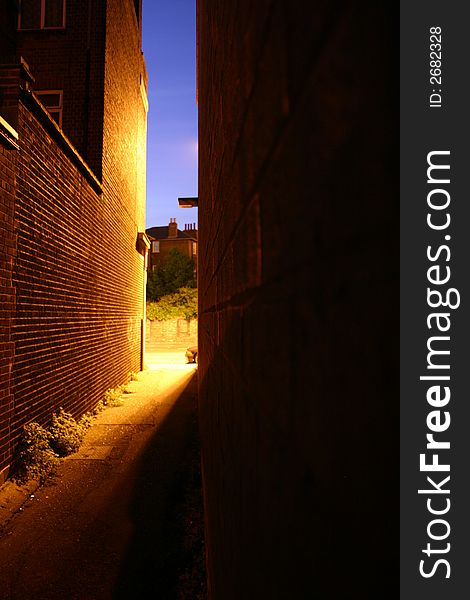 Narrow Street At Night