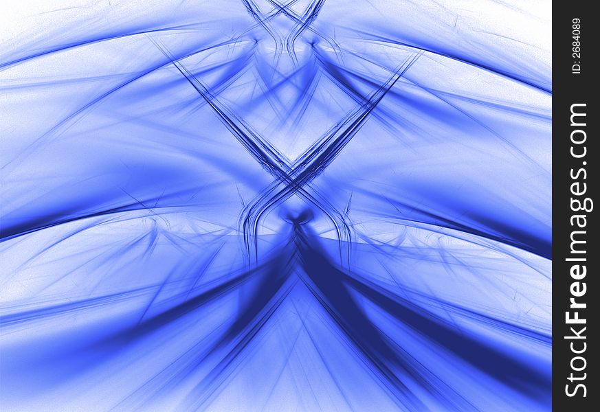 Abstract blue background on white