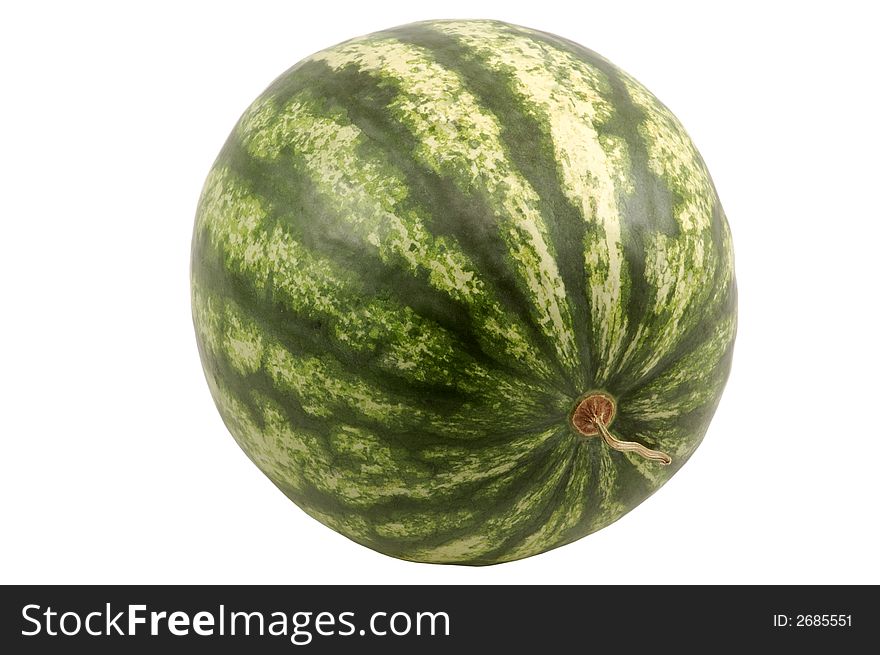 Watermelon isolated over white background with clpping-path