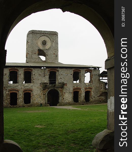 Old castle. old ruins. background