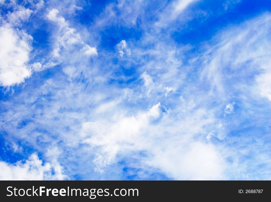 Clouds conglomeration in the blue sky. Clouds conglomeration in the blue sky