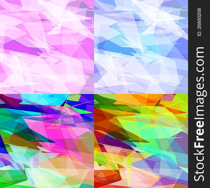 Abstract background of triangles