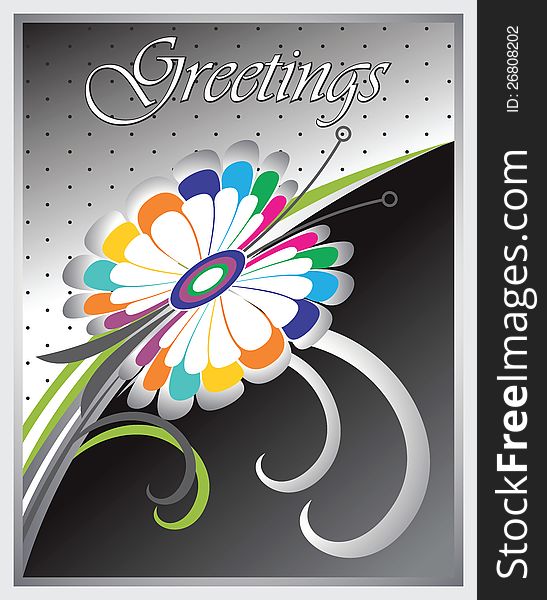 Vector greeting card design to create beautiful designs