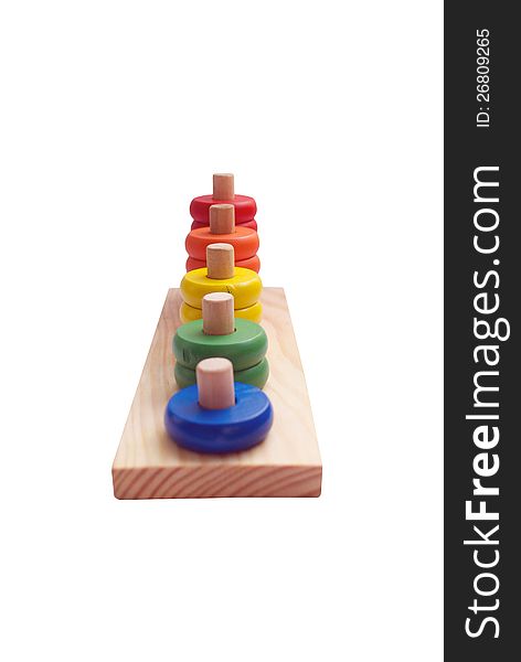 Wooden toys for children - count game. Wooden toys for children - count game