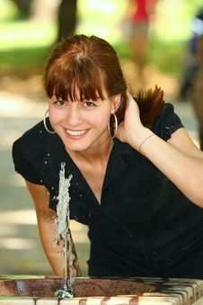 Woman Drinking Water Royalty Free Stock Photo Woman Drinking Water Royalty Free Stock Photo