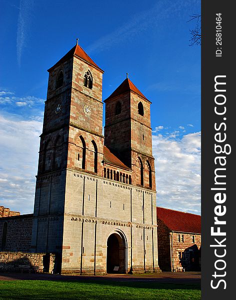church and abbey vessra thuringia germany