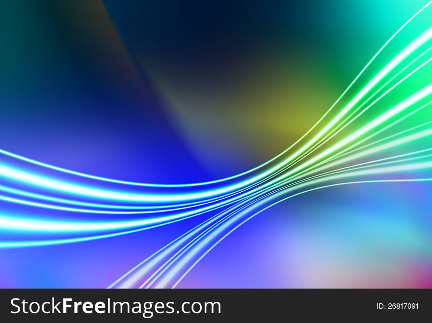 Line And Lights Abstract Background