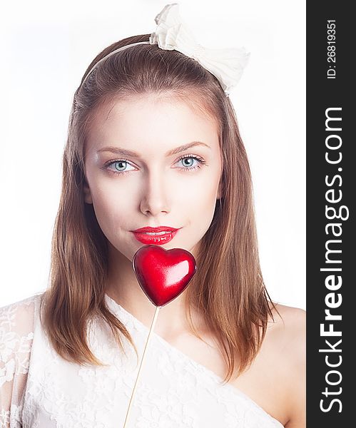 Beautiful Girl, Red Heart - Valentine S Day