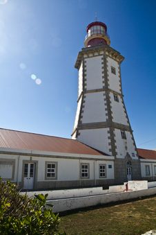 Lighthouse Of Cape Espichel Royalty Free Stock Photography