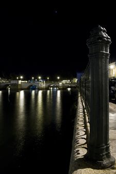 Tavira City By Night Royalty Free Stock Photos Tavira City By Night Royalty Free Stock Photos