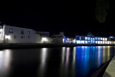 Tavira City By Night Royalty Free Stock Photography