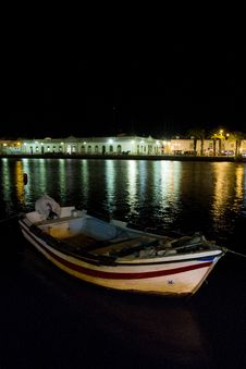 Tavira City By Night Royalty Free Stock Photos Tavira City By Night Royalty Free Stock Photos