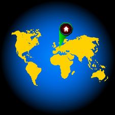 World Map Royalty Free Stock Photography World Map Royalty Free Stock Photography