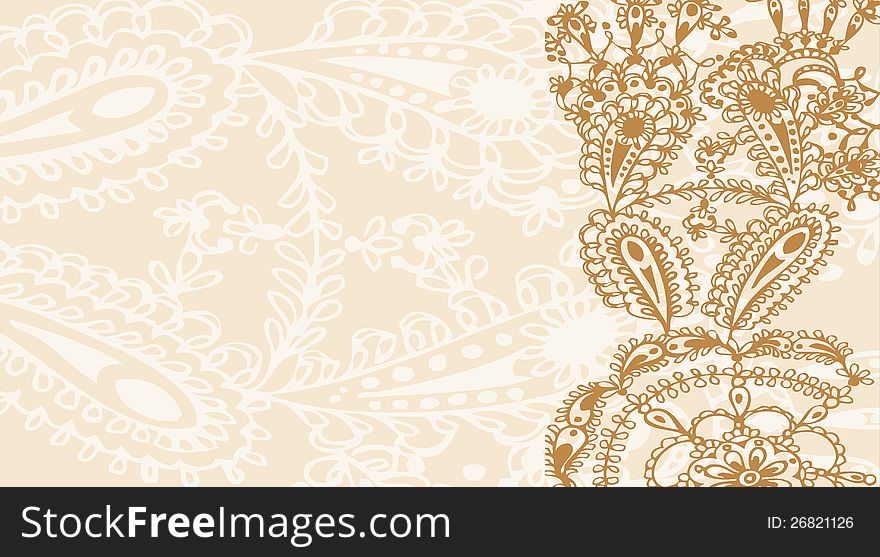 Ornamental floral lace background (vector). Ornamental floral lace background (vector)