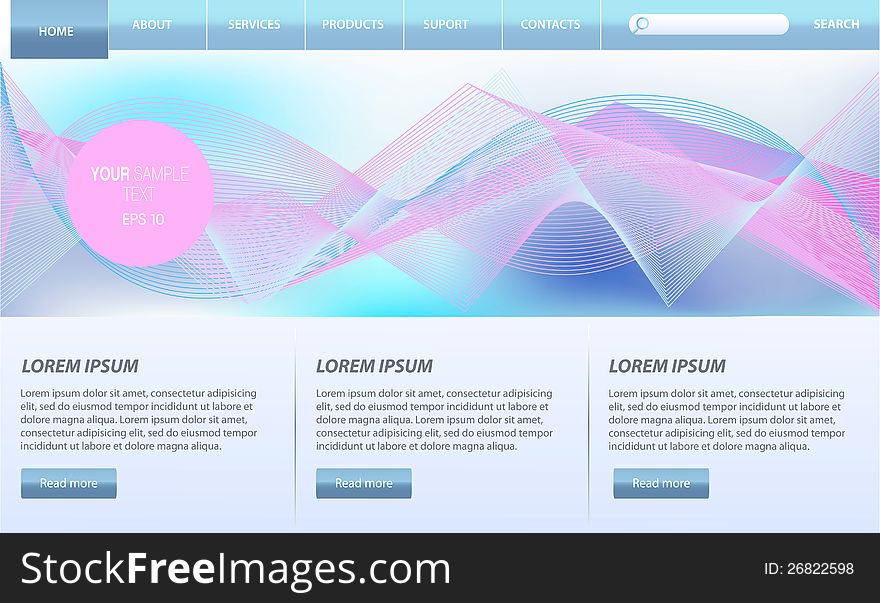 Web Design Website Vector Elements. Web Design Website Vector Elements