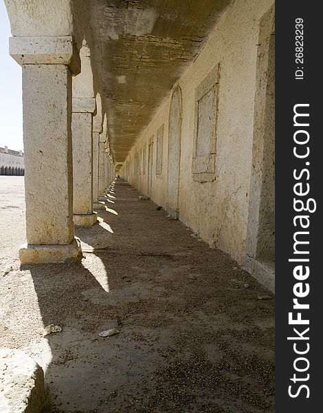 View of the religious sanctuary of Cape Espichel, Sesimbra, Portugal.