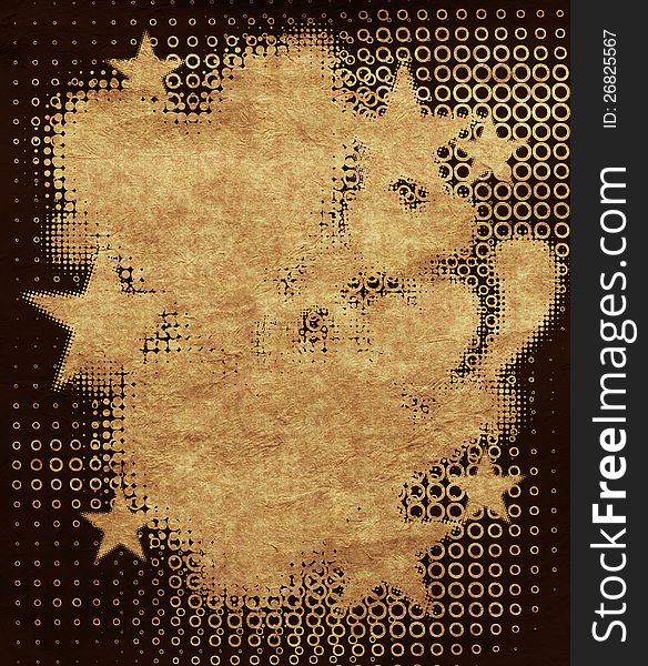Abstract grunge halftone pattern stars and hearts background. Abstract grunge halftone pattern stars and hearts background.