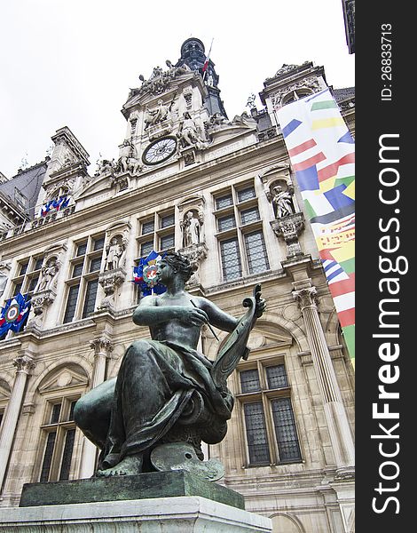 Hotel de Ville building, Paris, France