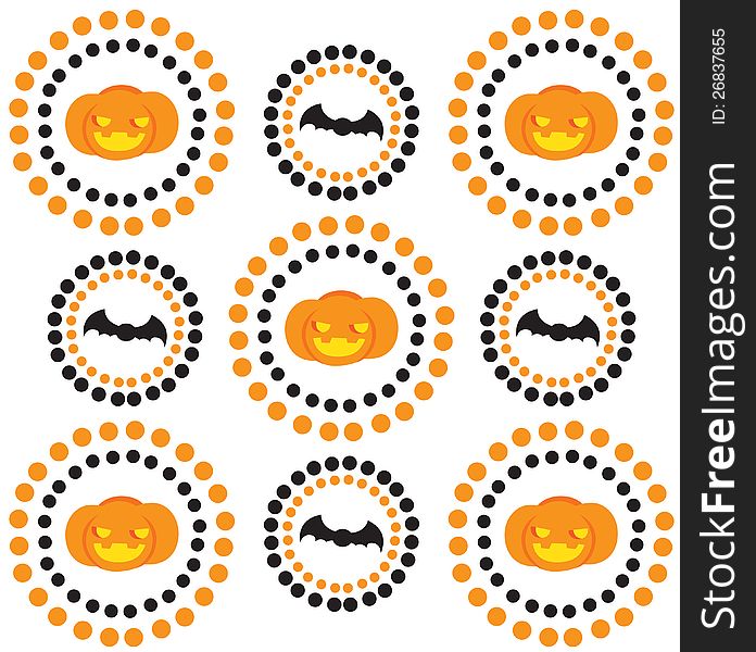 Background of Halloween illustrations. Background of Halloween illustrations.