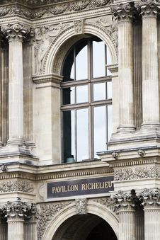 Partial View Of The Museum Of The Louvre In Paris, France Royalty Free Stock Photography Partial View Of The Museum Of The Louvre In Paris, France Royalty Free Stock Photography