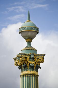 Column In The Place De La Concorde Royalty Free Stock Images Column In The Place De La Concorde Royalty Free Stock Images