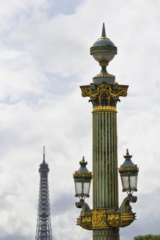 Column In The Place De La Concorde Royalty Free Stock Photography Column In The Place De La Concorde Royalty Free Stock Photography