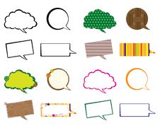 Set Of Speech Bubbles Stock Images