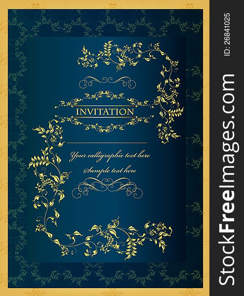 Luxury Invitation Blank For Design