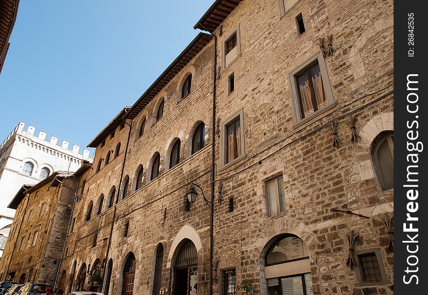 Medieval city Gubbio in Italy. Medieval city Gubbio in Italy