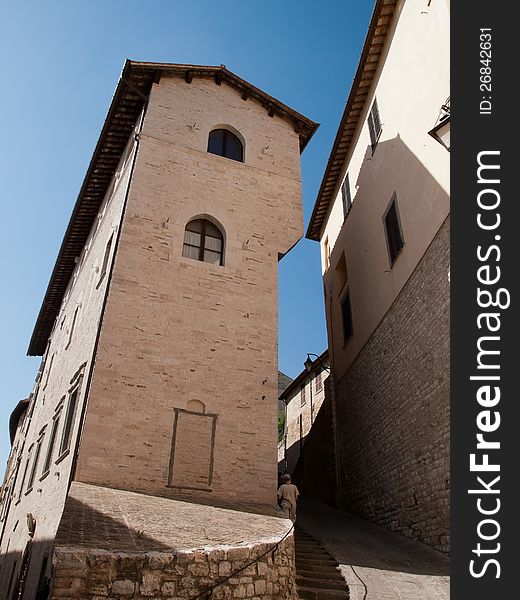 Medieval city Gubbio in Italy. Medieval city Gubbio in Italy