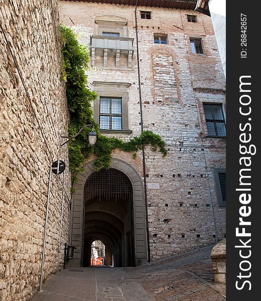 Medieval city Gubbio in Italy. Medieval city Gubbio in Italy