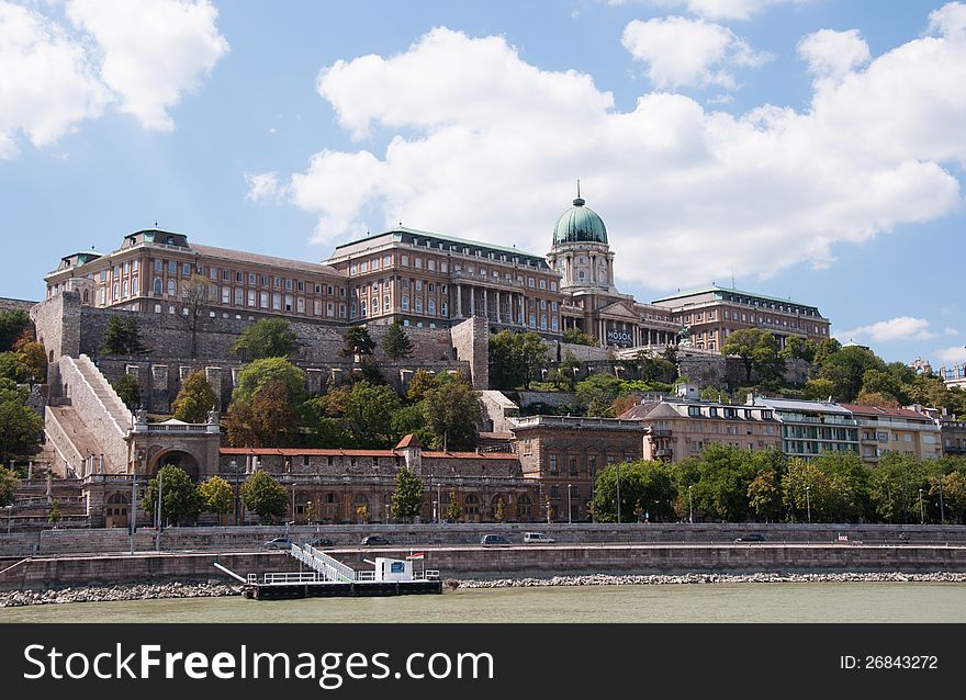 The royal castle in Budapest, Hungary